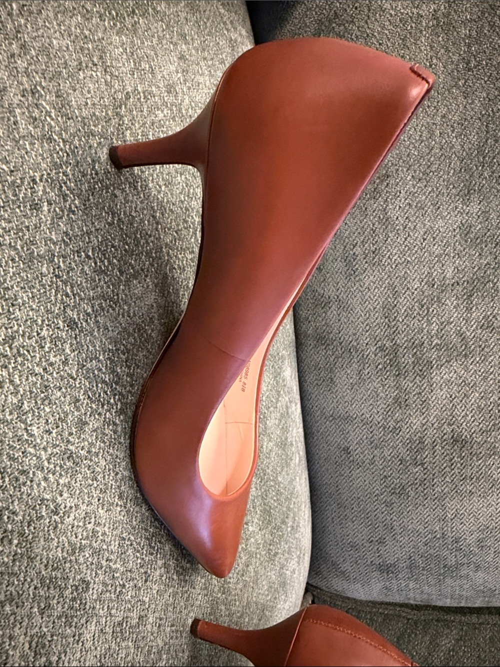 Cole Haan Tan Pointed Toe Leather Heels - Picture 5 of 9